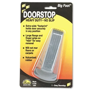 Master Caster Big Foot Doorstop No Slip Rubber Wedge 2 1/4w x 4 3/4d x 1 1/4h - Picture 1 of 4