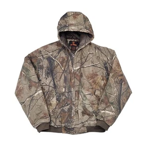 Vintage Game Winner Realtree Camo Canvas Heavyweight Jacket Large Carhartt Style - Picture 1 of 15