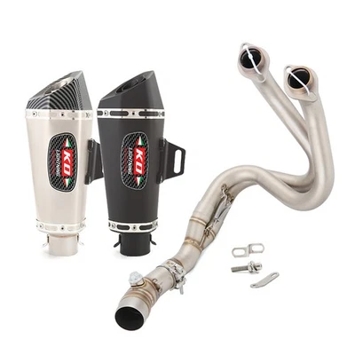 For Kawasaki Ninja650 Z650RS ER6F ER6N Versys 650 17-2023 Mid Tip Exhaust System - Image 1 of 4