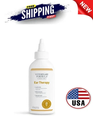 Gotas para los oídos para gatos perros infección tratamiento antibiótico medicina levadura hongos picazón Foto 1 de 4