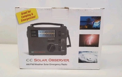 C Crane CC Solar Observer Emergency AM FM Radio Crank New - Image 1 of 3