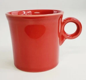 HOMER LAUGHLIN Fiesta Scarlet RED Tom & Jerry O-Handle Coffee Tea Mug - Picture 1 of 8