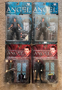 Angel CW Tv Series Action Figure Lot X4 NIB Buffy The Vampire Slayer Figures