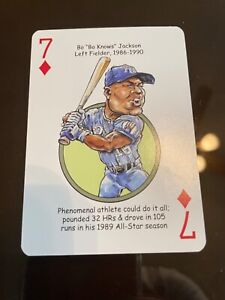HEROES DECK - Bo Jackson  playing card - Kansas City Royals