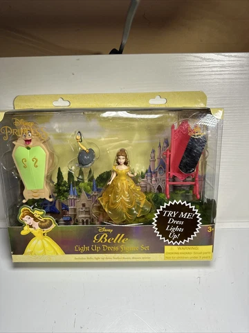 Belle Light Dress Up Polly Pocket Beauty Beast DISNEY Theme Parks set *READ* Cover