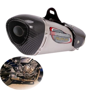 Tubo de escape silenciador moto 51mm con DB Killer extraíble acero inoxidable - Imagen 1 de 6