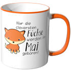 JUNIWORDS Tasse "Die cleversten Füchse - Juni geboren" Geschenk Geburtstag