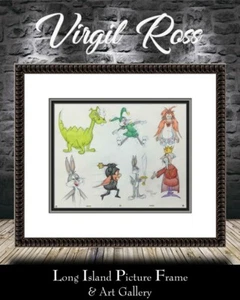 Virgil Ross Original Signed Model Sheet Drawing Bugs Bunny Knight Custom Framed - Picture 1 of 8