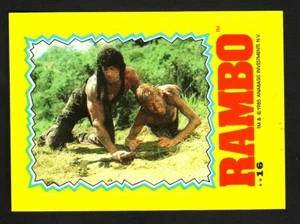 RAMBO FIRST BLOOD PART II STICKER CARD 16 - Bild 1 von 3