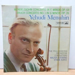ASD 344 MENDELSSHOHN/BRUCH Violin Concertos YEHUDI MENUHIN  HMV STEREO LP EX+ - Picture 1 of 6
