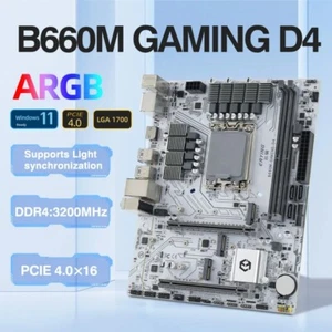 B660 B660M Motherboard Support for Intel Core 12 13 14Gen CPU LGA1700 DDR4 White - Picture 1 of 5
