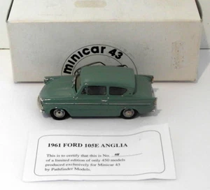 Pathfinder Minicar 43 1/43 Scale MIN2 - 1961 Ford Anglia 105E 1 Of 450 Green - Picture 1 of 5