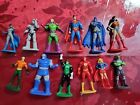 Lot de 12 DC Superheroes Cake Toppers 2"-3" Superman Batman Robin Wonderwoman