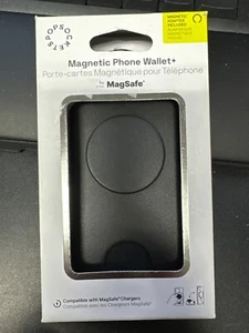 PopSockets MagSafe PopWallet + Portefeuille Téléphone et Poignée avec Anneau Adatper - Noir - Photo 1 sur 9