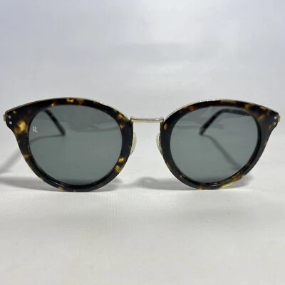 RAEN Brindle Tortoise Sunglasses Brown Round Frames Black Lenses Handmade - Изображение 1 из 4