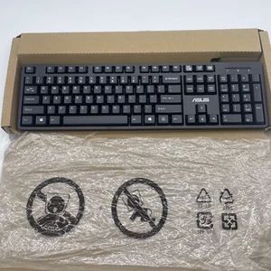 Asus K49 Wired Keyboard Black New Open Box - Picture 1 of 11