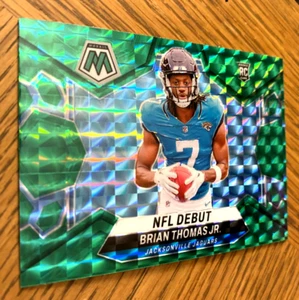 2024 Mosaic Brian Thomas Jr. RC VERDE Prizm NFL debut LSU/JACKSONVILLE JAGUARS - Imagen 1 de 2