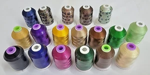 18 Spools Coats & Clark, Robison Anton Machine Embroidery Thread Multicolor - Picture 1 of 11