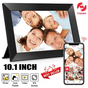 🔥Frameo Digital Picture Frame 10.1" Smart Wifi Digital Photo Frame Touch Screen - Picture 1 of 16