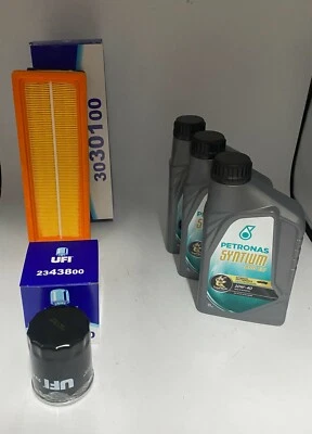 KIT TAGLIANDO 2 FILTRI UFI FIAT 500 DAL 2007 1.2 BENZINA 3 LT PETRONAS 10W40 - Immagine 1 di 2