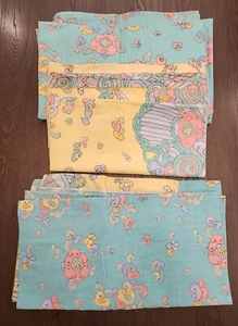 Vintage 1981 Mary McFadden for Martex King Size Set 1 Flat Sheet 2 Shams 2 Cases - Picture 1 of 16