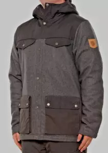 NEW Fjallraven Greenland Re-Wool Jacket Men's Large Insulated Grey Winter Coat - Picture 1 of 1