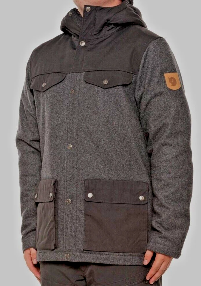 NEW Fjallraven  Greenland Re-Wool Jacket Men's Large Insulated Grey Winter Coat - Image 1 of 1