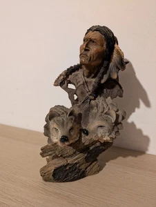 Shudehill Collectibles Indianer Indianer Wolf Geist Harz Büste 9" - Bild 1 von 9
