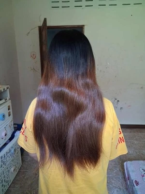 Cola de caballo cabello humano natural 1452 - 15 pulgadas / 105 g Foto 1 de 4