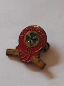 Be Prepared Vintage Three Leaf Clover Girl Scout Pin - Picture 1 of 5