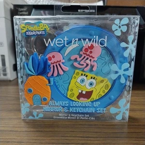 SpongeBob SquarePants Wet & Wild Mirror & Keychain Set NEW Nickelodeon Gift - Bild 1 von 8