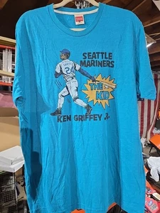 Hommage Ken Griffey Jr. "The Kid" türkis Seattle Mariners Grafik T-Shirt Herren XL - Bild 1 von 20