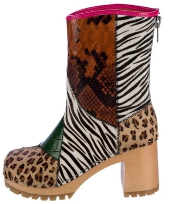 Nova botinha sueca Hasbeens couro de bezerro selva tamanho 9 - Imagem 1 de 4