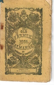 1891 Old Farmer's Almanac by Robert B. Thomas Number 99 - Picture 1 of 1