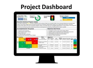 Project Status Report & Dashboard Powerpoint 3 documents for the price of 1 - Picture 1 of 4