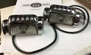Ford PARK LIGHT ASSEMBLIES Original pair NOS 1946 FREE SHIPPING - Picture 1 of 5
