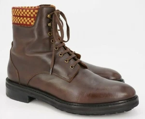 $528 | BOTA OSCURA ARMANDO CABRAL SAFRIM COMBAT DERBY 44.5 11.5 D CUERO ITALIA - Imagen 1 de 12
