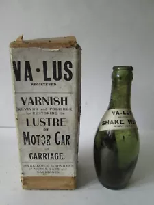 Botella de barniz para automóvil o carro VA-Lus. Aceite de motor. Esso.shell.BP. Castrol. - Imagen 1 de 3