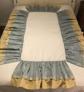 Custom Made Crib Skirt Dust Ruffle Childs Bed Unisex Super Cute!!