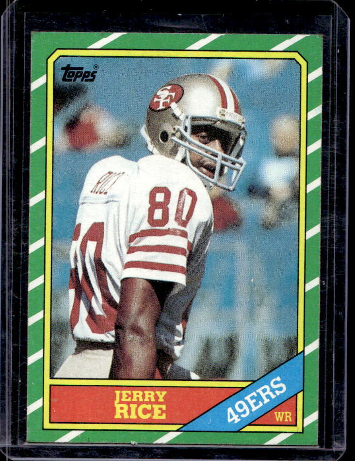 1986 Topps Jerry Rice Rookie Card RC #161 San Francisco 49ers
