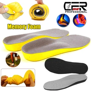 Memory Foam Orthotic Arch Support Shoes Insoles Inserts Pads Women Men Unisex DS - Picture 1 of 15