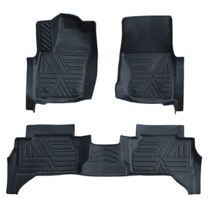 3D TPE Rubber Car Floor Mats For 2024-2025 Toyota Tacoma All-Weather,Black - Picture 1 of 10