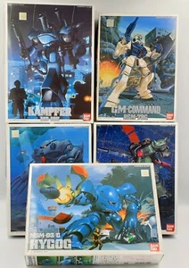GUNDAM: GM COMMAND, ZAKU-FZ, KAMPFER, ZUGOCK-E, HYGOG MODEL KIT SET - Bild 1 von 9