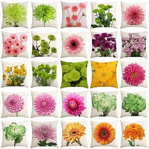 Fundas de almohada florales multicolores 18x18 flores fundas de cojín decorativas - Imagen 1 de 33
