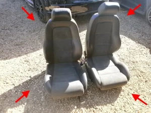 Audi TT MK1 8N Veloursleder schwarz Leder Sitzheizung 65k Meilen ORIGINAL OEM - Bild 1 von 24