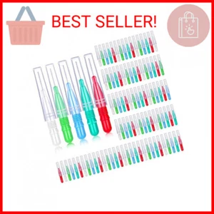 BBTO 100 Pcs Braces Dental Brush Flosser for Cleaner Interdental Brush Toothpick - Picture 1 of 2