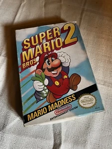 Nes CIB Super Mario Bros 2 Complete In Box Nintendo Very Clean Manual + Cart - Picture 1 of 10