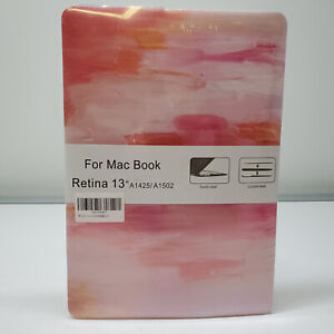 For Mac Book Case Cover Retina 13" New A1425 A1502 Sealed Pink White Swirl Cover