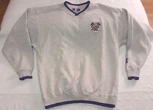 NFL Super Bowl XXXI Starter Sudadera Hombres Talla L Gris/Púrpura Patriots vs Packers - Imagen 1 de 8