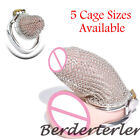 New Stainless Steel Mesh Chastity Cage Male Lock Anti-escape Desire Control Ring